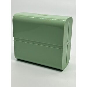 Vintage 80s Clinique Green Hard Plastic Large "C" Box with Lid Pre-Owned